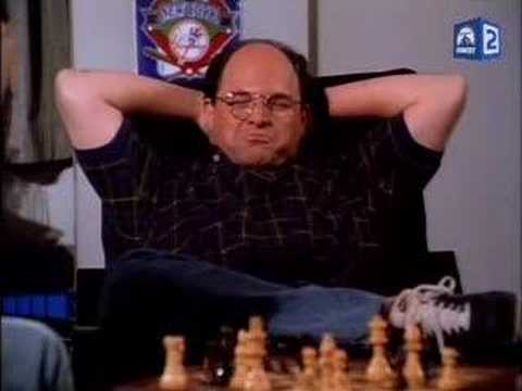 George Costanza playing chess