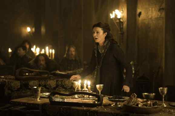 Catelyn in "The Rains of Castamere"