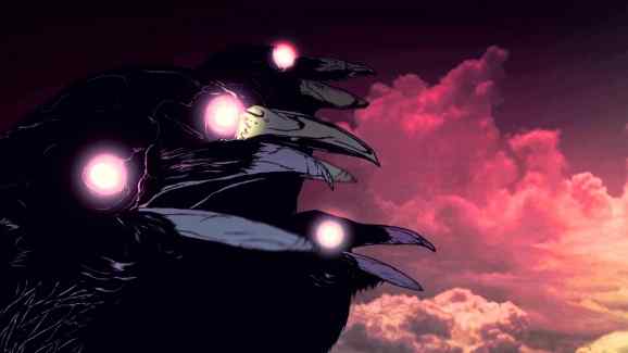 'My God is the Sun' - demonic crows.