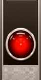 The iconic image of HAL 9000.