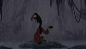 Looking back on the past only makes Kuzco realize that his selfish behavior played a large role in his fall, and so he silences the excuses in his head.