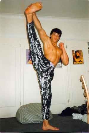 Marcus, circa 1989: British Taekwondo Champion.