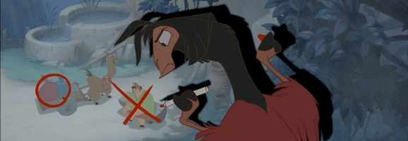 This is Kuzco's story, so he has the power to break the fourth wall and remind the audience that the story is from his perspective.