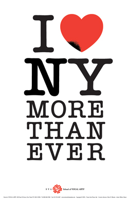 I Love New York More Than Ever. Milton Glaser (2001).