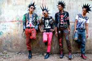 The punk band Rebel Riot