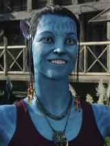 Dr. Grace Augustine (Sigourney Weaver) in Na'vi  form.