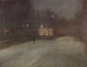 "Nocturne in Grey and Gold" (1874) by James Abbott McNeill Whistler 