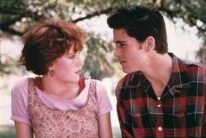 "Sixteen Candles" with Molly Ringwald and Michael Schoeffling