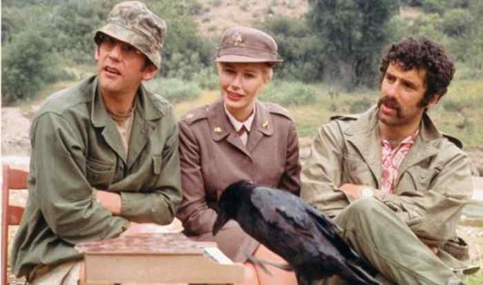 The characters played by Donald Sutherland (left) and Elliott Gould (right) in Altman's "MASH" have more in common with the protagonists of "Easy Rider" than with actual veterans of the Korean War.
