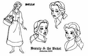 Character sheet for Belle from Beauty and the Beast.