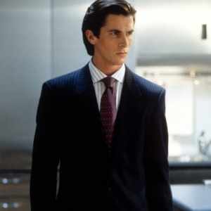 Christian Bale in a scene from the film 'American Psycho', 2000. (Photo by Lion's Gate/Getty Images)