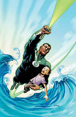 John Stewart as the Green Lantern