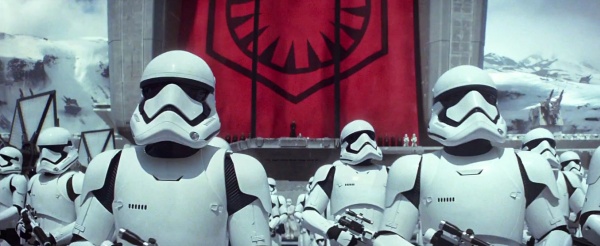 The aesthetic of the First Order is similar to that of the Nazis.