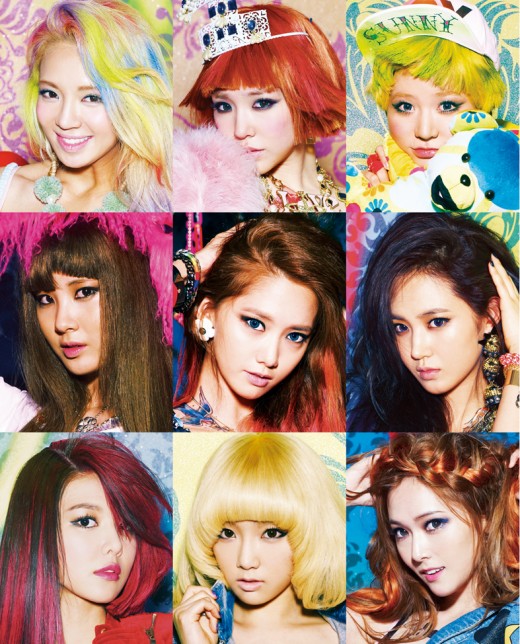 The members of Girls' Generation