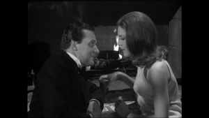 John Steed and Mrs. Emma Peel in The Avengers episode "What the Butler Saw." 