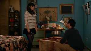 Nick wondering whether he's in a "friends without benefits" relationship with Jess in New Girl's "The Fluffer" episode.