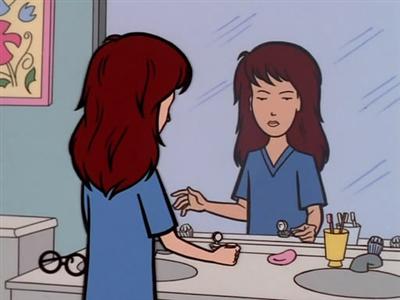 Daria by the mirror