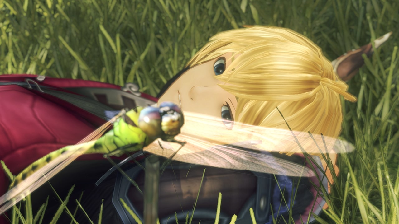 Shulk's first appearance in Xenoblade Chronicles