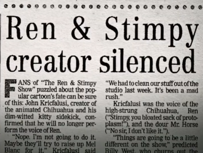 Ren Stimpy creator silenced