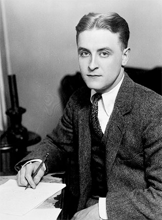 F. Scott Fitzgerald, the author of The Great Gatsby