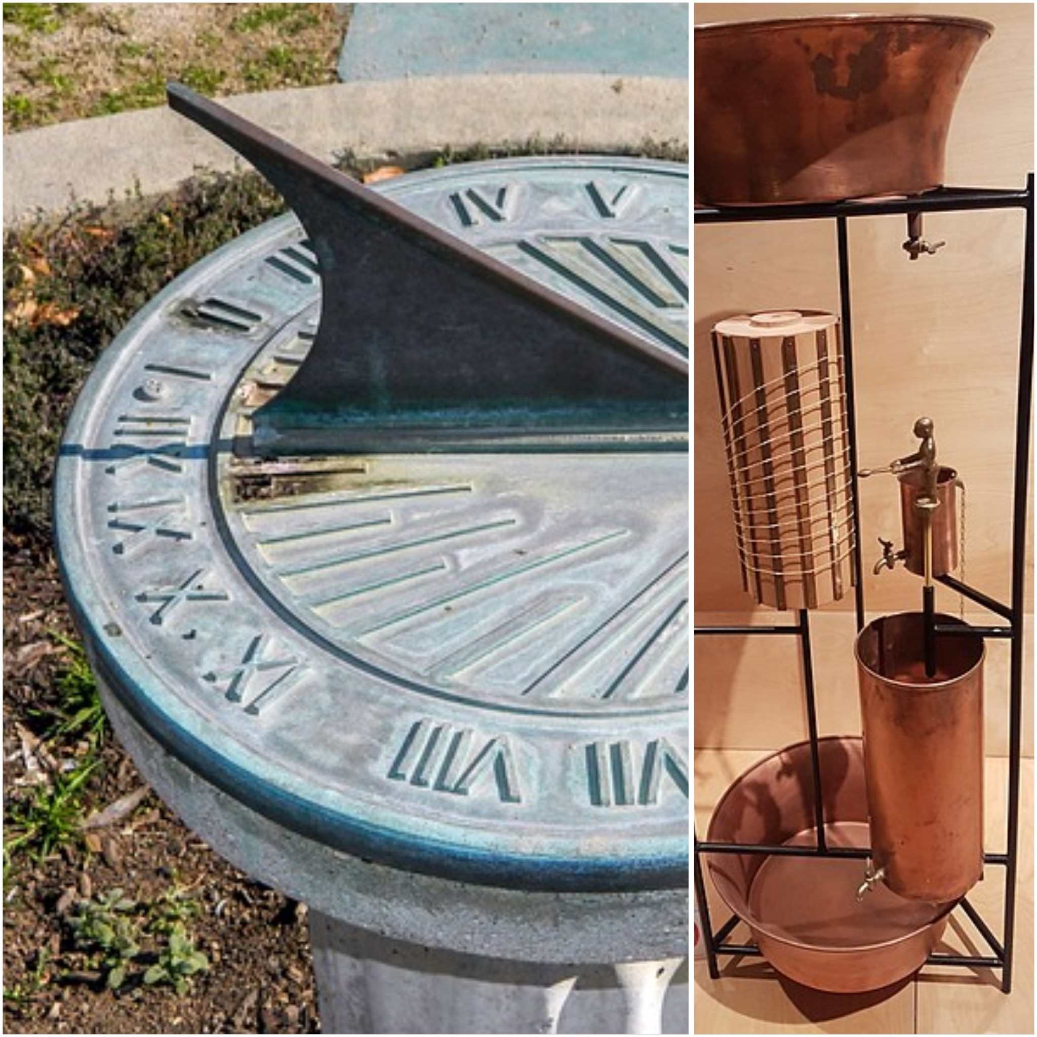 Sundial and a water clock