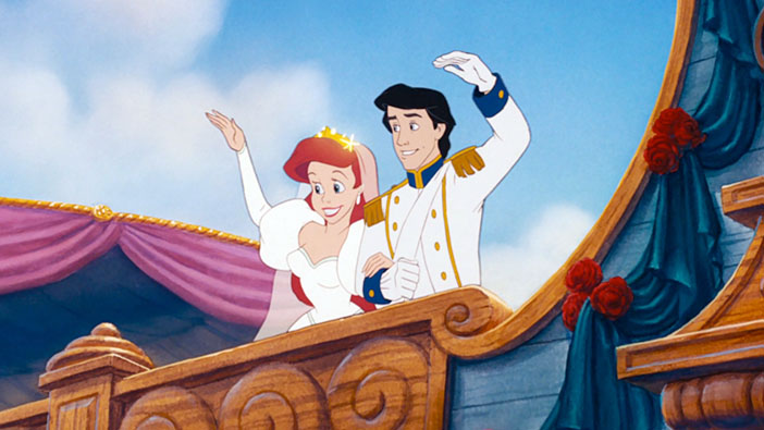 Ariel and Eric on their wedding day