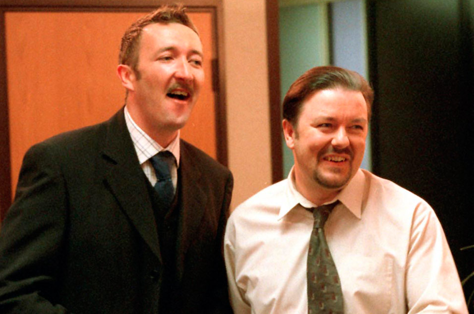 Chris Finch with David Brent