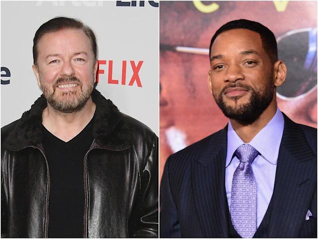 Ricky Gervais and Will Smith