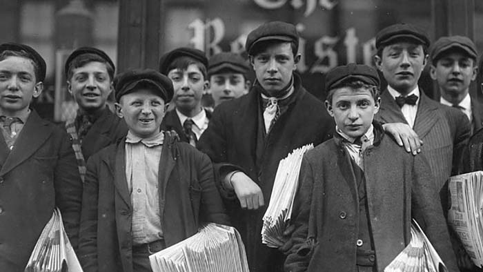Newsboys during the 1899 strike