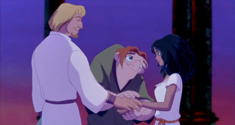 Esmeralda, Phoebus, and Quasimodo