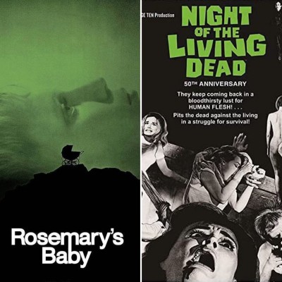 Posters for Rosemary's Baby and Night of the Living Dea