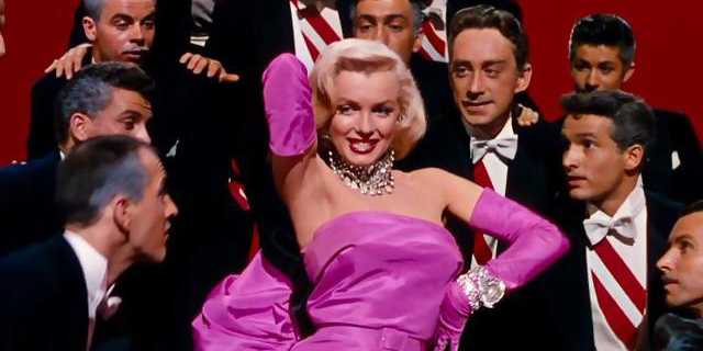 Marilyn Monroe, em “Gentlemen Prefer Blondes“