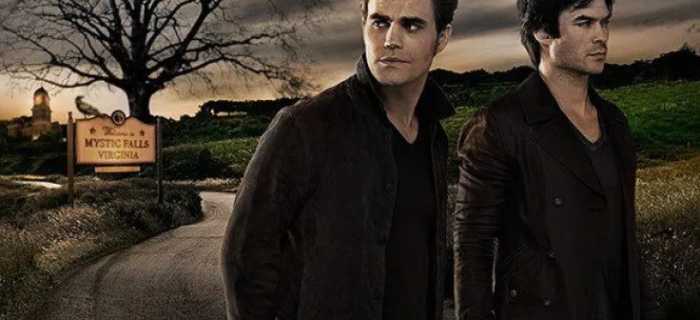 Season 7 promotional poster for The Vampire Diaries- Stefan and Damon Salvatore