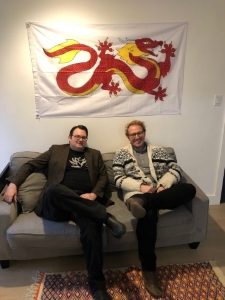 Brandon Sanderson Visiting Rafe in the Wheel of Time Writer's Room