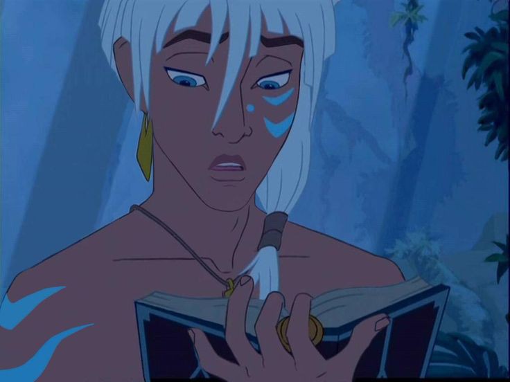 Kida reading a book